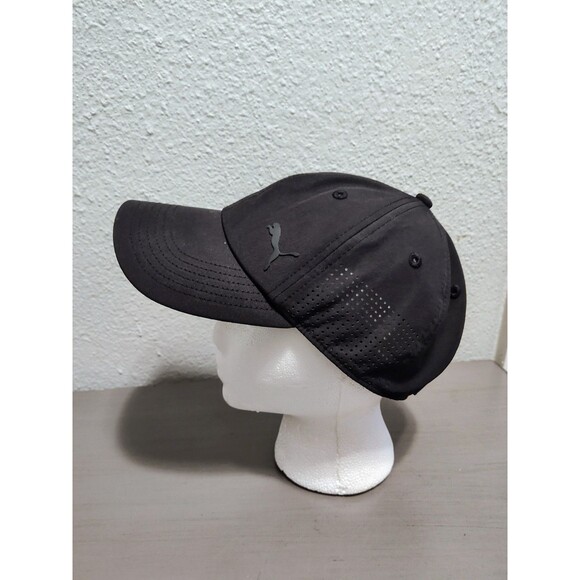 Puma Men's Fitted Baseball Cap Hat Black OSFA Adjustable Breathable RN100759 - Picture 3 of 9